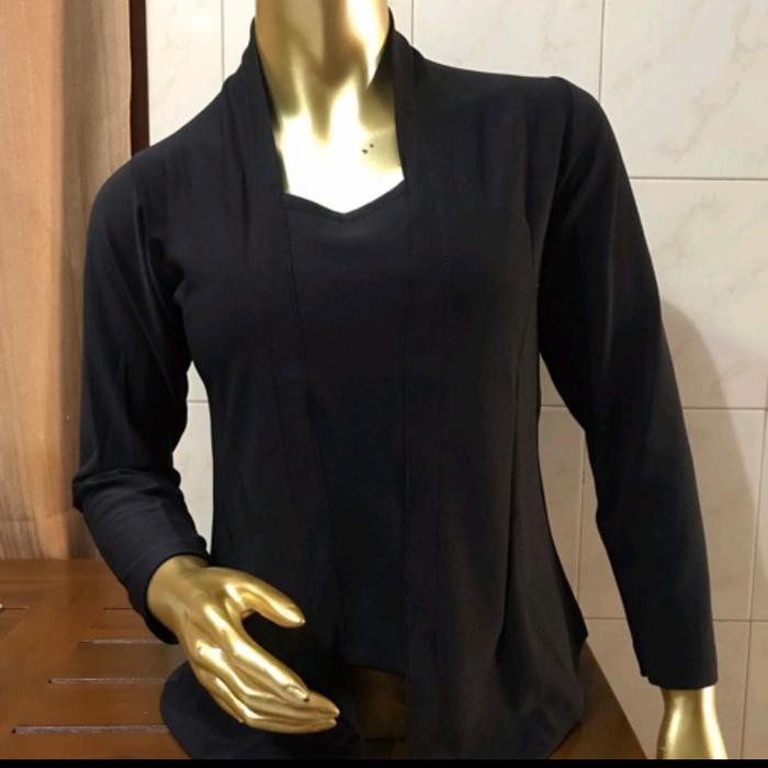 PREMIUM Kebaya bet kaos polos hitam&rok