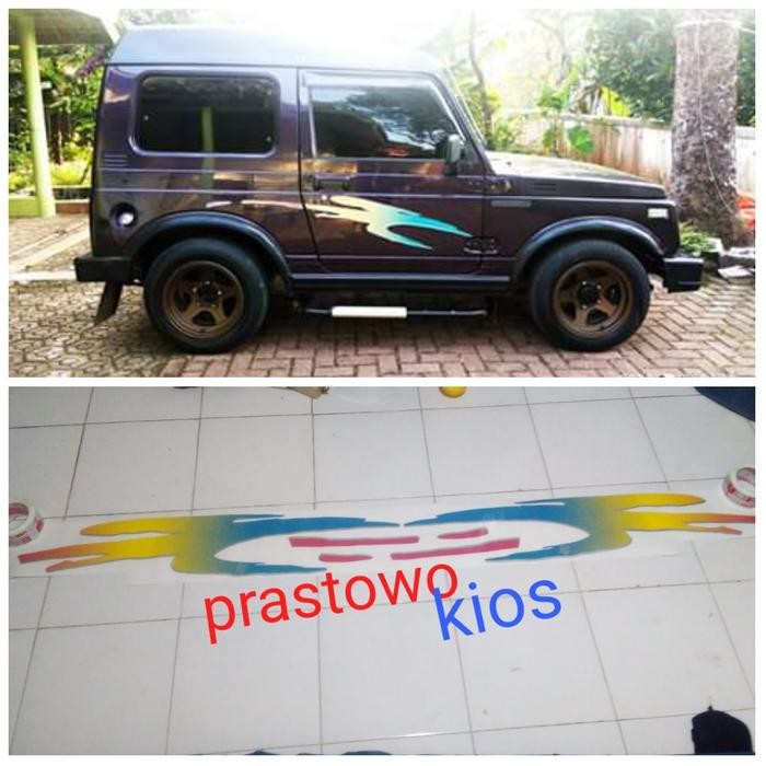 PREMIUM Sticker stiker striping Lis bodi Jimny katana