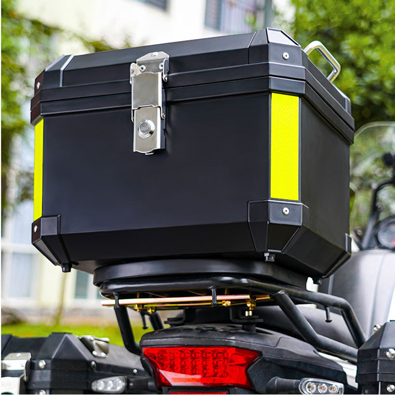 45L Motorcycle Helmet Box Motorcycle Top Tail Rear Luggage Storage Tool Cases Lock Motorcycle Tail B