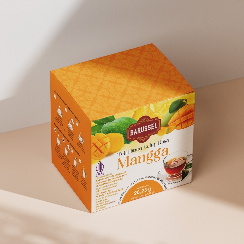 

BARUSSEL Mango Tea Teh Celup Rasa Buah Mangga