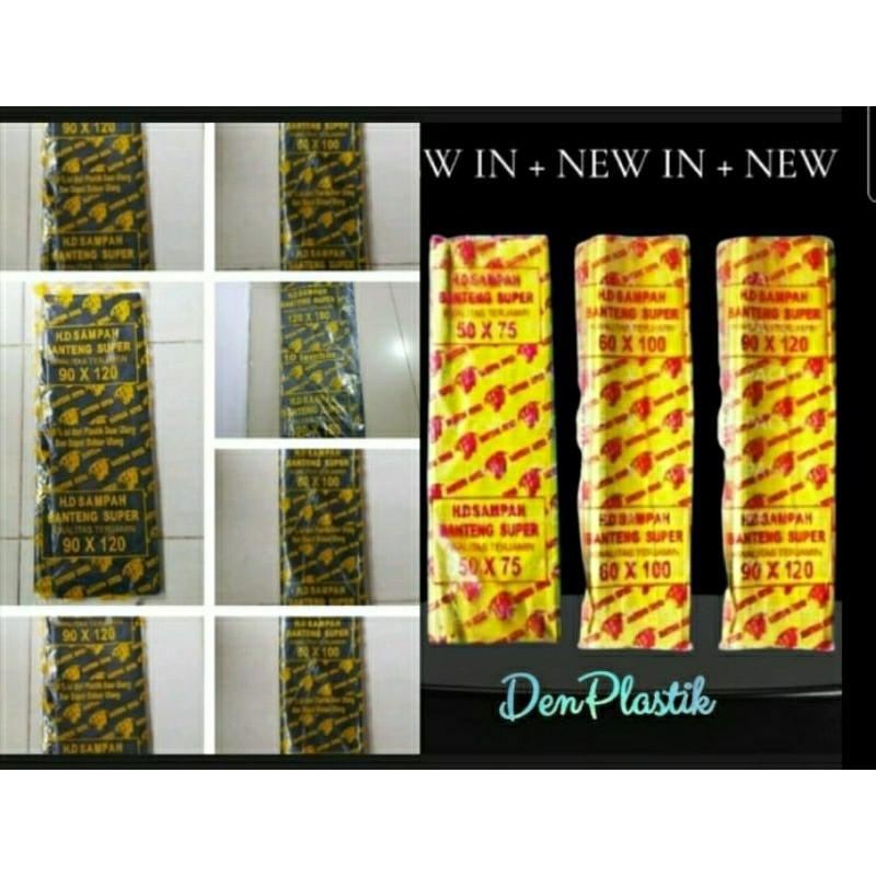 Kantong Plastik Sampah Hitam Ukuran Besar / Kantong Plastik Sampah Warna Hitam / Plastik Sampah