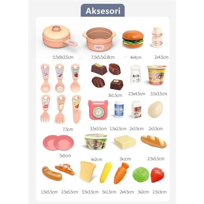 Mainan Masak Masakan Besar Lengkap Anak Perempuan Dream Kitchen Sni