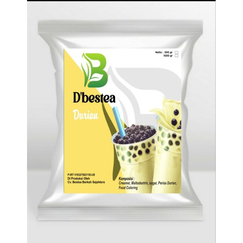 

Bubuk Minuman Regular Rasa Durian 500gr