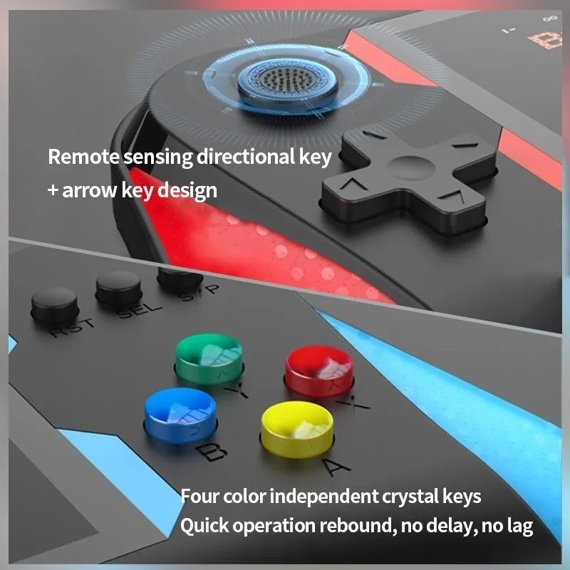 500 in 1 GameBoy X7M Portable Dual Konsol Stick Konsol Game Genggam Konsol Game Retro Merah Konsol