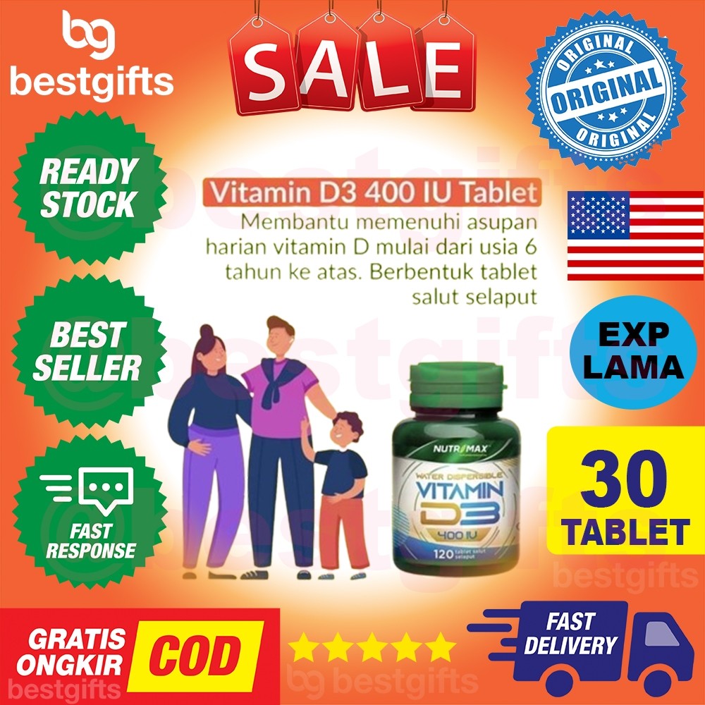 VITAMIN D3 400 IU 30 TABLET
