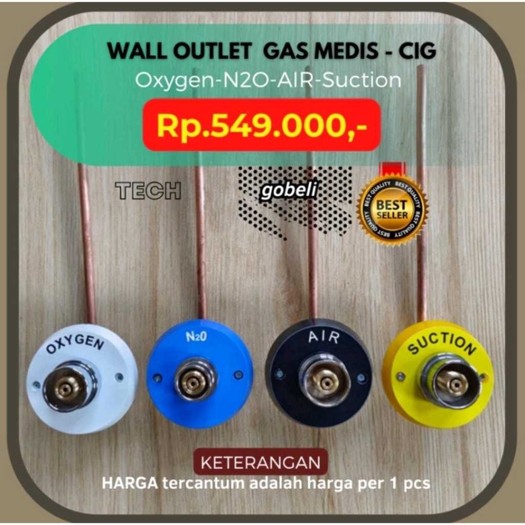 Wall outlet Gas Medis C Australian Standards - wall outlet oxygen - gas medis
