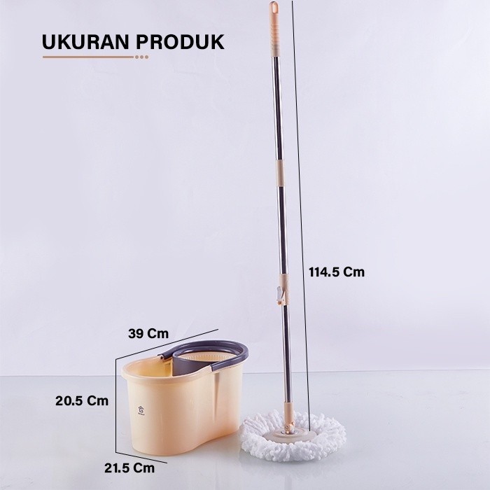 Awet Spin Mop Shenar Pontianak / Alat Pel Lantai / Spin Mop 360 / Kain Pel Lantai Putar / Spin Mop