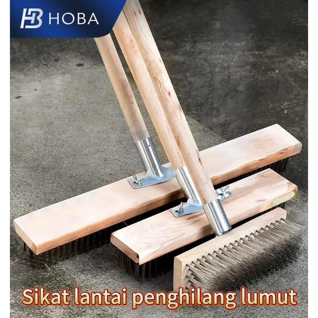 Premium Sikat Kawat Pembersih Kerak Sikat Lantai Baja Tahan Karat Sikat Trotoar Halaman Lantai Semen