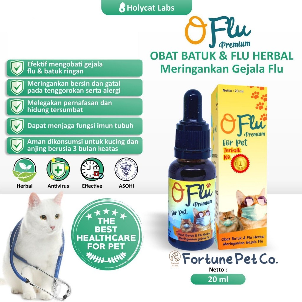 OFLU Pum Obat Batuk Flu Kucing Obat Flu Kucing Obat Batuk Flu Anjing Pum