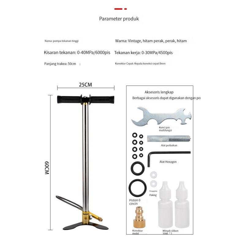 (Dikirim Dari Jakarta) POMPA PCP BARRACUDA MURAH 4500 PSI / pompa pcp barracuda / camber mono block