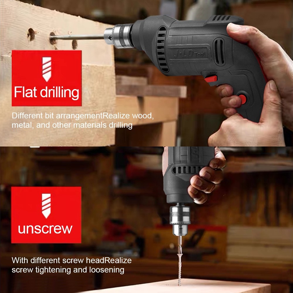 JLD Bor Dan Gerinda Paket Lengkap Mesin Bor Listrik Bor Tangan Jld 10mm Mesin Gerinda Tangan 4Inch