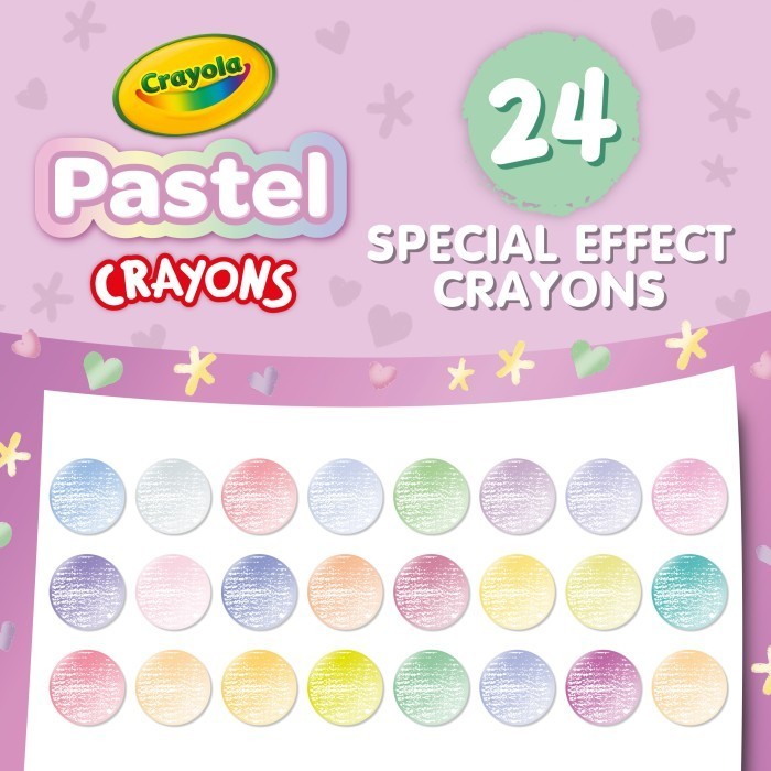 

Art - Crayola Pastel Crayons Isi 24 Ct Nontoxic