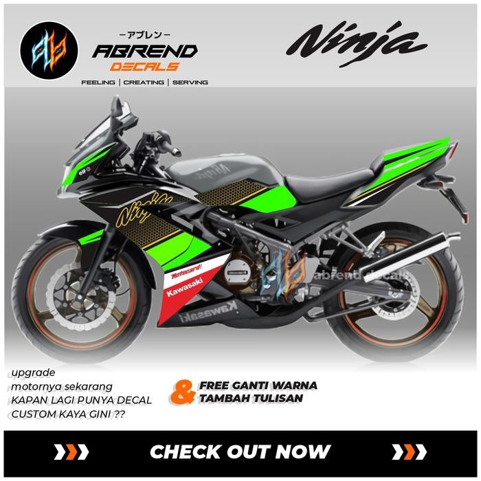 PREMIUM STRIPING NINJA RR / STIKER VARIASI NEW NINJA RR SE / STOCK DECALS