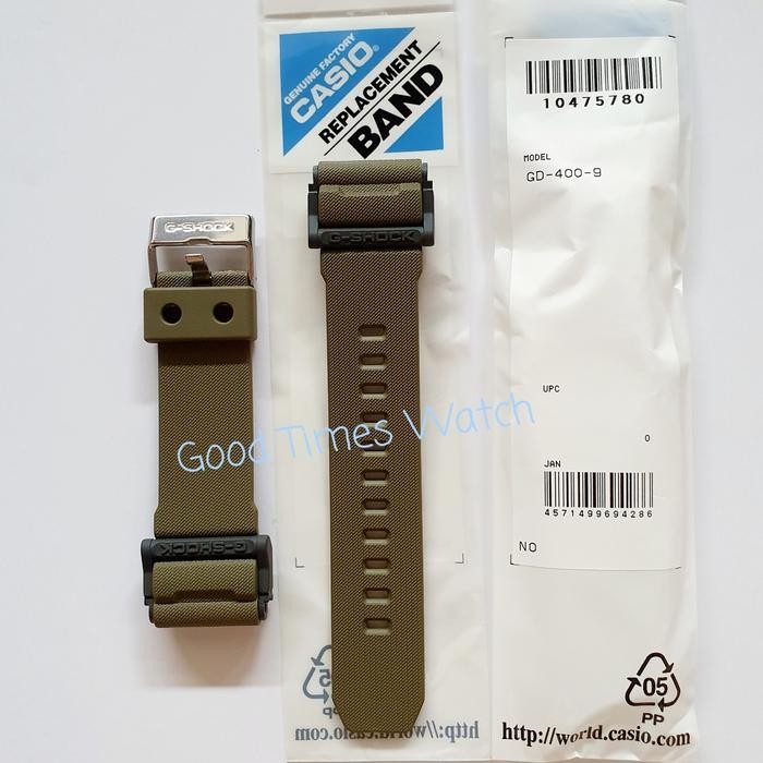 Strap G-Shock Gd-400-9D Gd 400 Casio Original