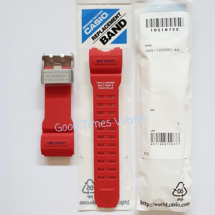 Strap G-Shock Gwg-1000Rd-4A Gwg 1000Rd Gwg 1000 Casio Original
