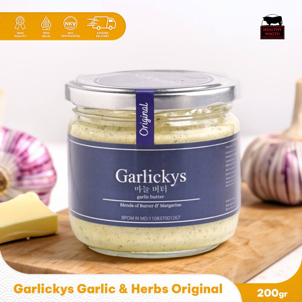 

Garlickys Premium Garlic & Herbs Butter Varian Original Healthy Wagyu