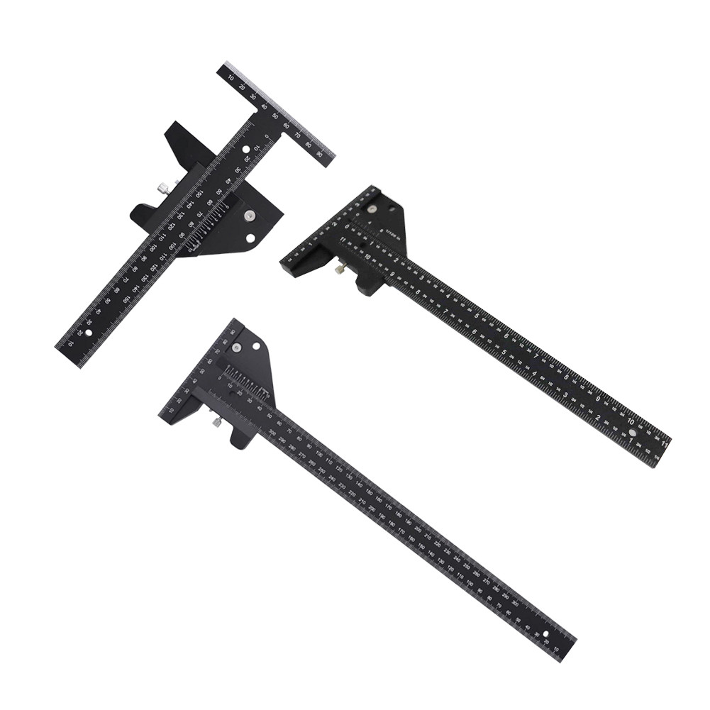 Multi Depth Gauge Precision Marking Gauge Back Magnet T-Square Scribing Measuring Tools Removable