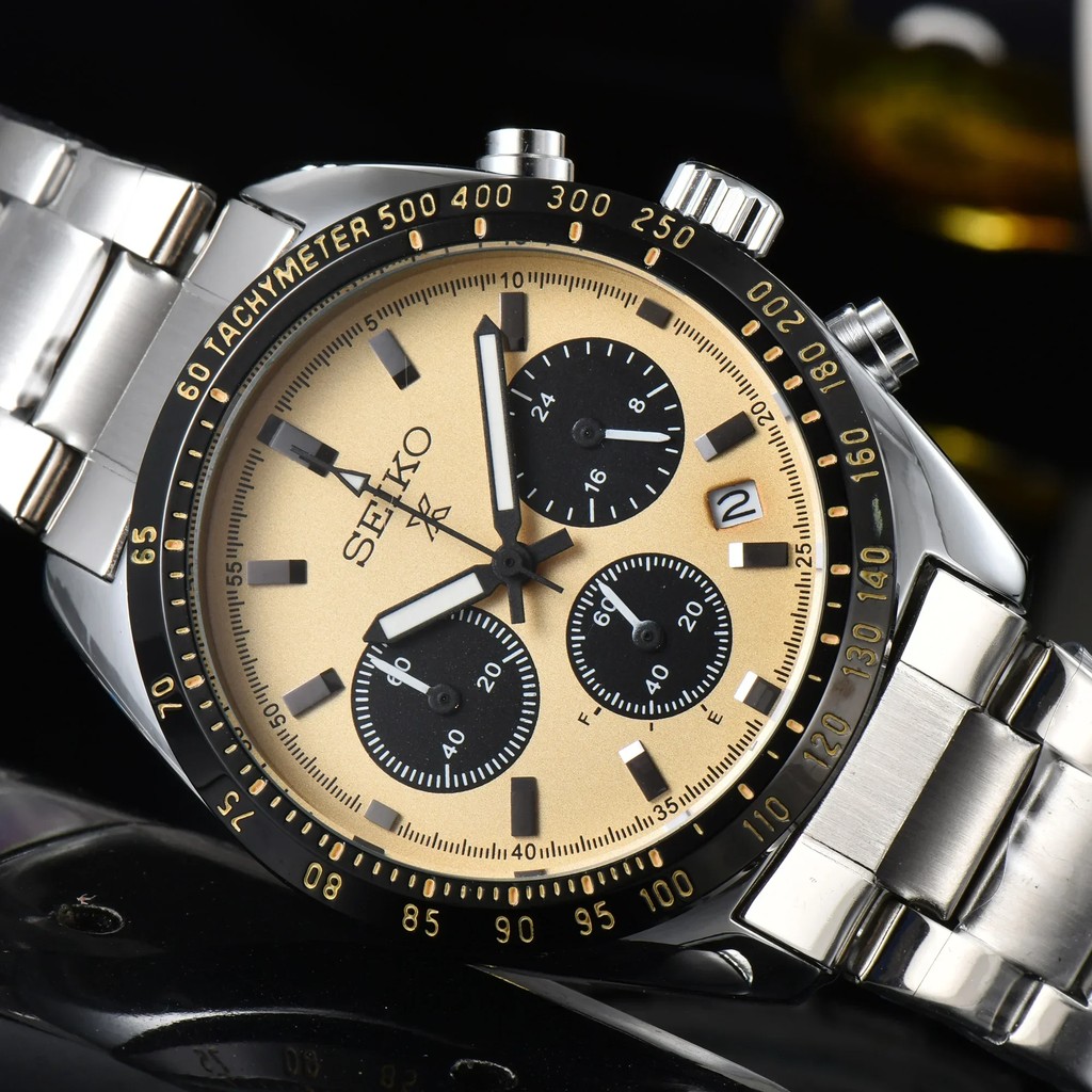 Seiko Luxury Brand Fashion Business Casual Sports Multifunctional Chronograph Hot Selling Mens Non-M