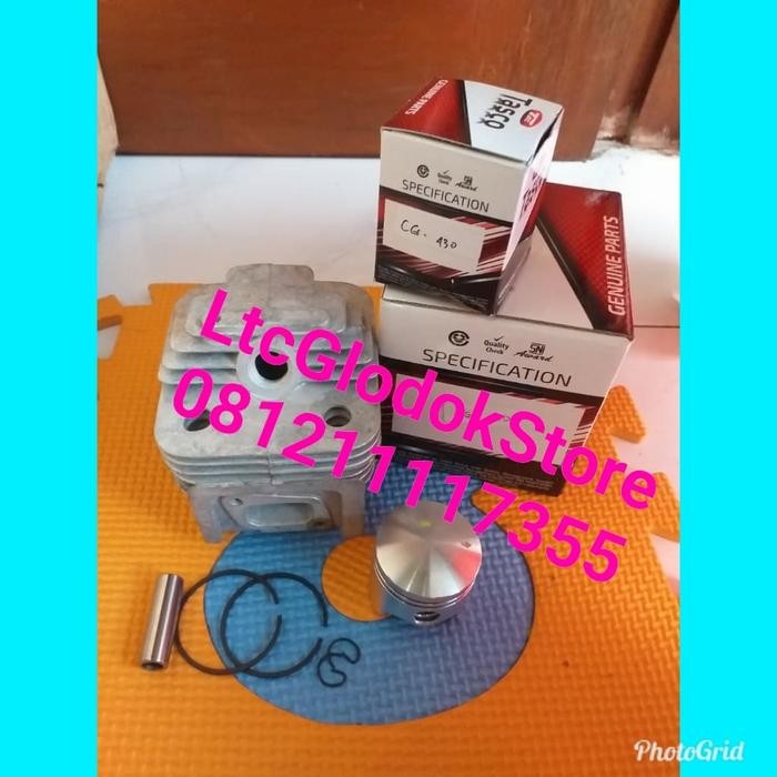 Murah Cylinder Dan Piston Assy Tasco Cg430 Mesin Potong Rumput Blok Seher