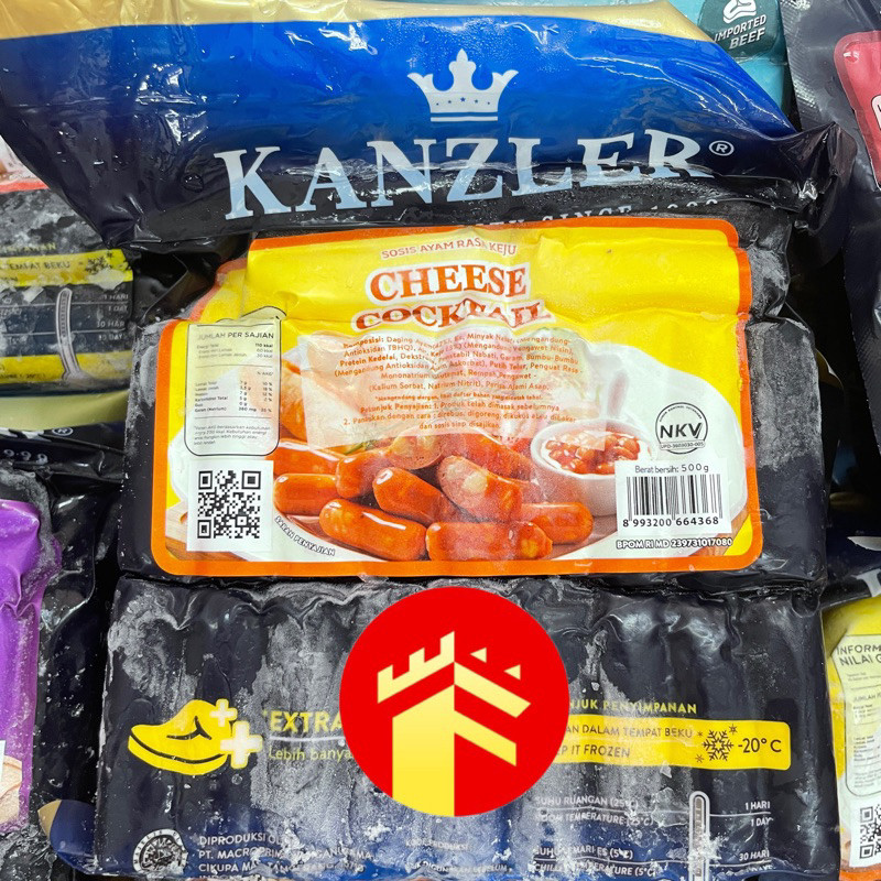 

Kanzler Sosis Ayam Keju Cheese Cocktail 500 Gr