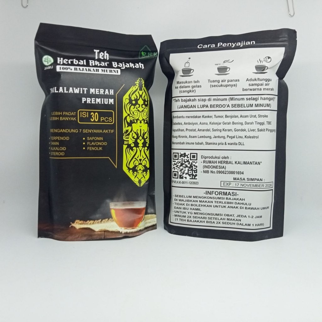 

Teh Celup Bajakah Kalalawit Merah PREMIUM 30 pcs ORIGINAL BEST QUALITY - Bantu Atasi Penyakit Kanker