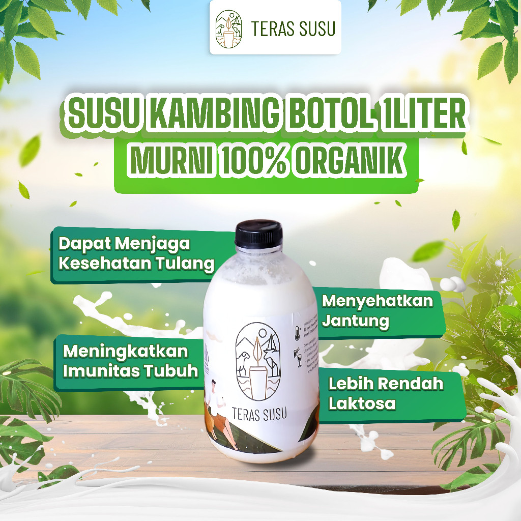 

Susu Kambing Etawa Murni Pasteurisasi 1 Liter - Siap Minum