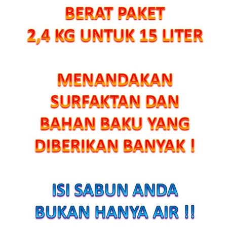 Paket Sabun Cuci Piring Premium/ Bahan Baku Sabun Cuci Piring "Raja Kimia"