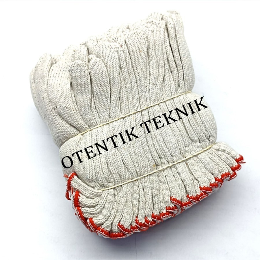 Working Gloves 6B Red - Sarung Tangan Kerja Industri Benang 6 Merah - Sarung Tangan Benang Baru B6