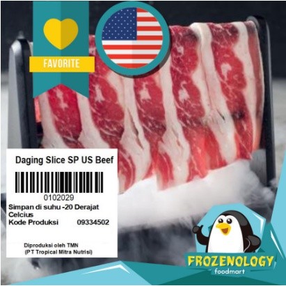 

Premium Beef Slice Daging Yoshinoya Iris Tipis Sliced US Bifuyaki Yakiniku Shabu Sukiyaki USA Juicy