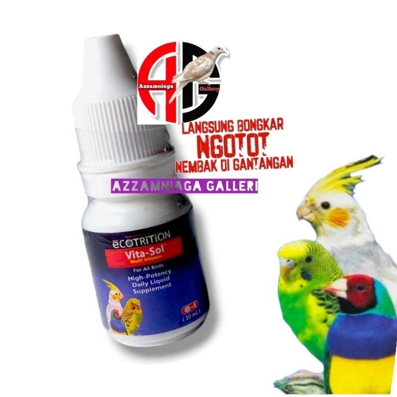 VITASOL Vitamin Burung Dosis Tinggi Ecotrition VITASOL 10 ml
