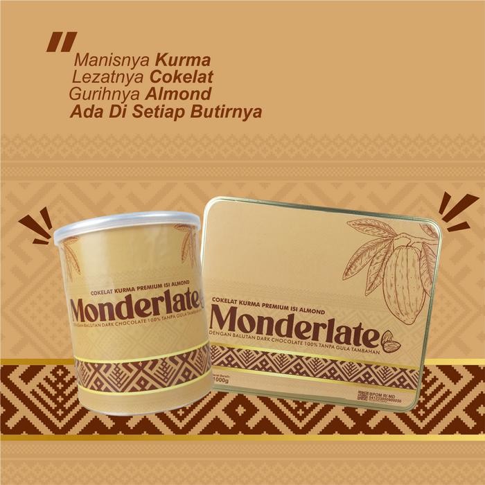 

Monderlate Cokelat Kurma Almond Zero Sugar