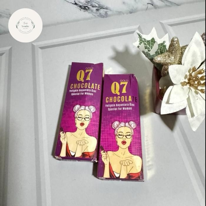 

Coklat Q7 Chocolate Dewasa Turkey Rekomendasi //Pasut - 100% Natural & Aman - Black, Cokelat
