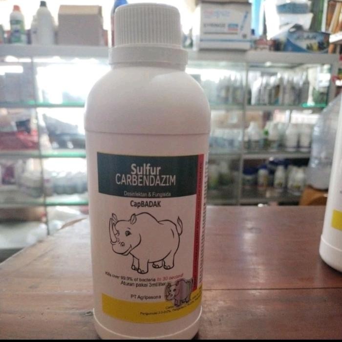 Disinfectan sulfur carbendazim 500 ml/fungsida cap badak