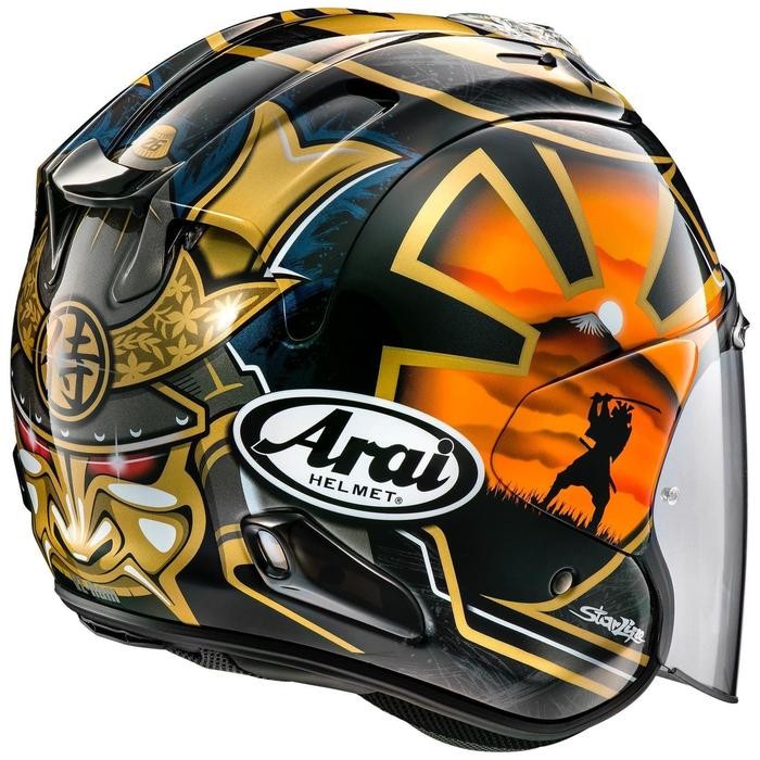 Terlaris Arai Sni Vz-Ram Pedrosa Spirit Helm Half Face Original - Gold Ongkir Termurah