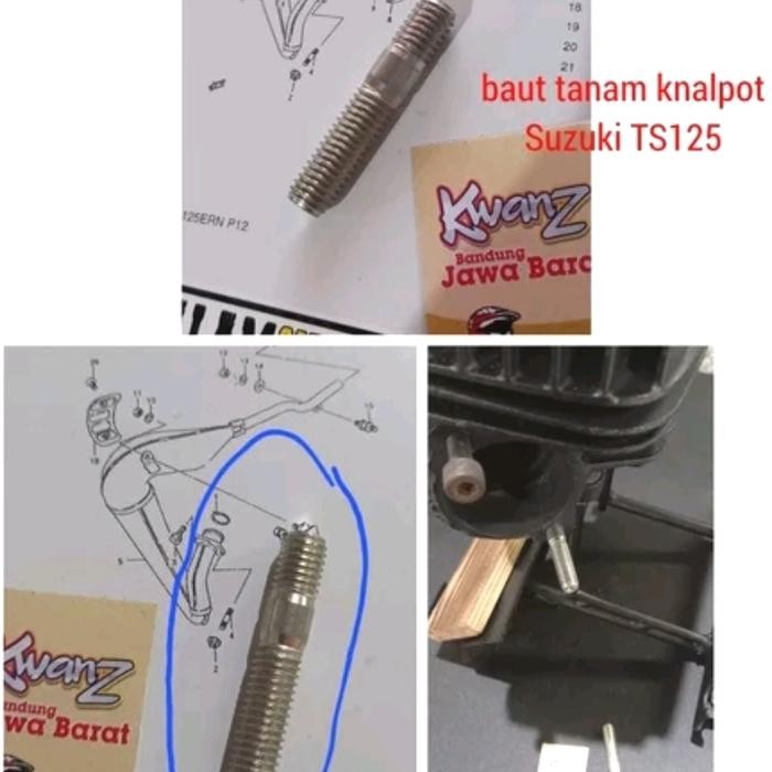 Baut Drat Knalpot Ts125 Baut Knalpot Ts125