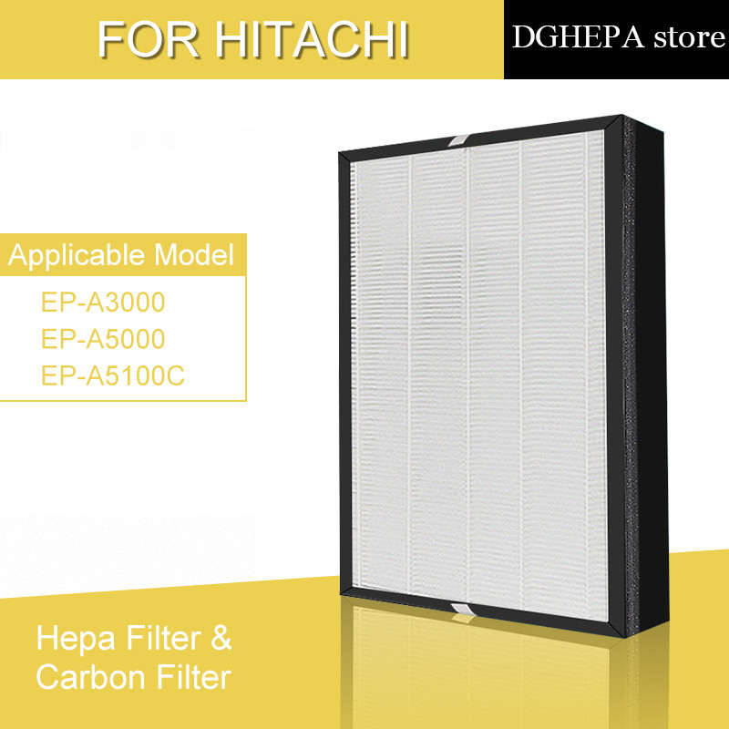 Pengganti pembersih udara Hitachi EP-A3000 EP-A5000 EP-A5100C EP-NZ50J EPF-CX40F HEPA dan Filter Kom