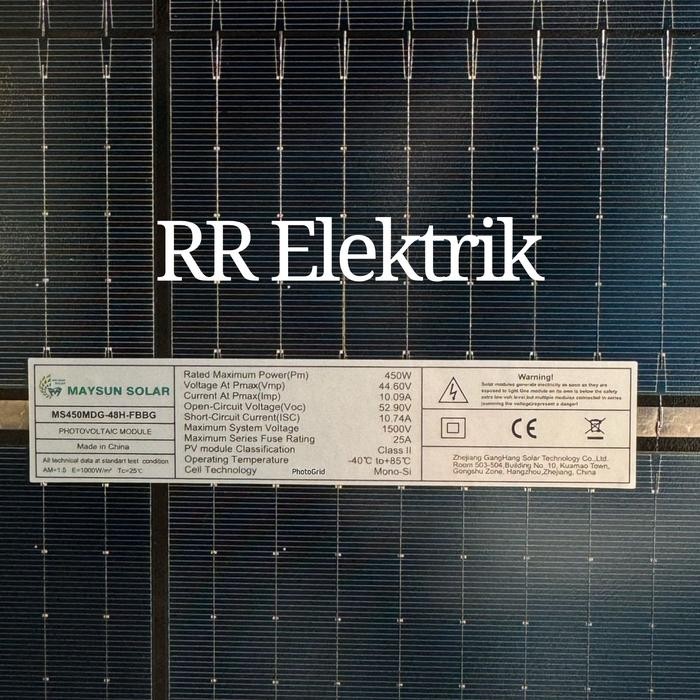 Bagus Solar Panel Solar Cell Panel Surya 450Wp Mono 450 Wp Monocrystalline