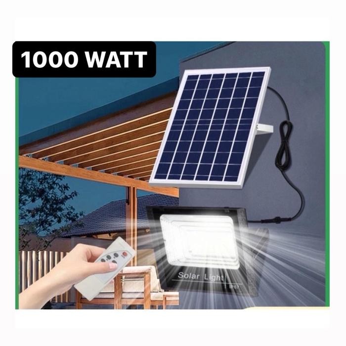 Hemat Lampu Sorot 2000W 2000 W Lampu Tembak Tenaga Surya Solar Panel 2000Watt Garansi