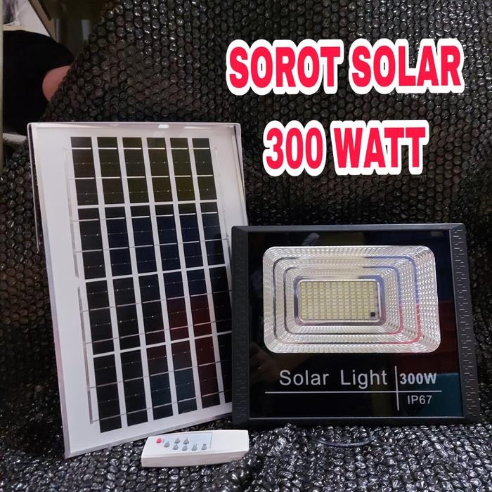 Hemat Lampu Sorot Solar Cell Tenaga Surya 100 Watt Tembak 100 Watt Solar Led