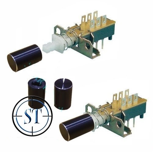 [YE] Knop Switch DPDT Knop Push Button Mika Knop Potensio Tone Control Almunium