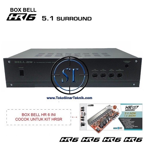 [YE] BOX HR-6 HR6 HR 6 STEREO HRSR 5.1 POWER TONE AMPLIFIER AUDIO CASING AMPLIFIER