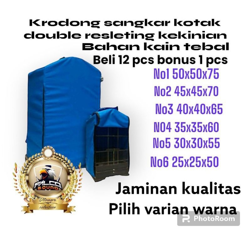 KRODONG SANGKAR BURUNG KOTAK DOUBLE RESLETING TEBAL NO1 NO2 NO3 NO4 NO5 JAMINAN KUALITAS