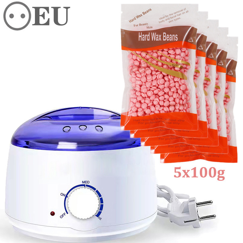 45W Pemanas Lilin Depilatori Mesin Penghilang Rambut Kit Waxing Meleleh Lilin Pemanas Parafin dengan