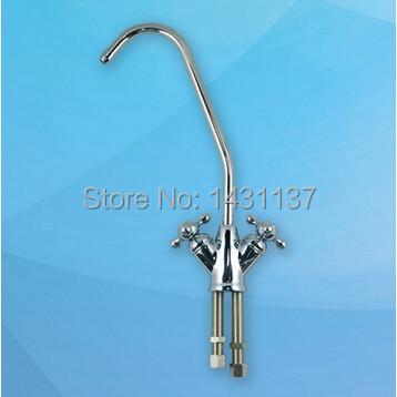 Dispenser Air Kuningan Kualitas Tinggi Keran Dispenser Keran Dapur Tuas Ganda Panas dan Dingin Keran