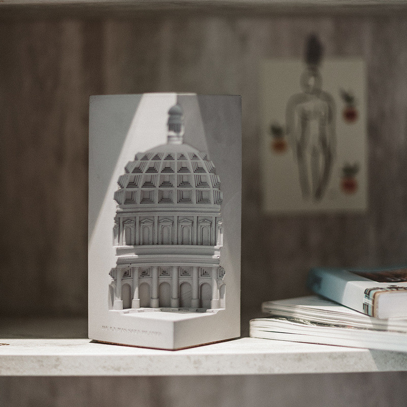 Model Arsitektur Kolom Kubah Pantheon Romawi Bangunan Kuil Yunani Dekorasi Rumah Alat Peraga Kerajin