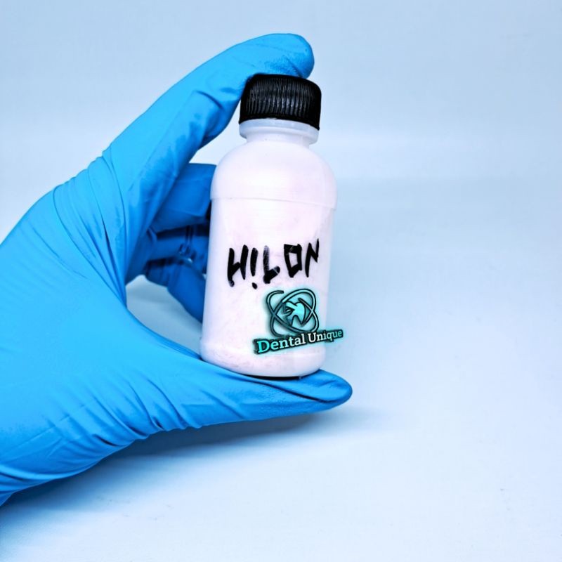 50gr Hilon Powder serat self curing / Bahan Lem gusian Gigi palsu