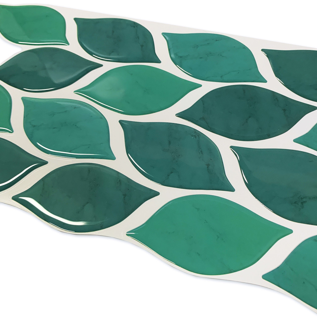 Stiker Ubin Mosaik 3D DIY Stiker Dinding Berperekat untuk Dapur Kamar Mandi Backsplash Bata Kertas D