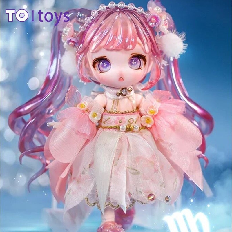 MAYTREE Koleksi Seri Rasi Bintang Ob11 1/12 Bjd Boneka Mainan Kotak Buta Kawaii Kotak Misteri Figur 