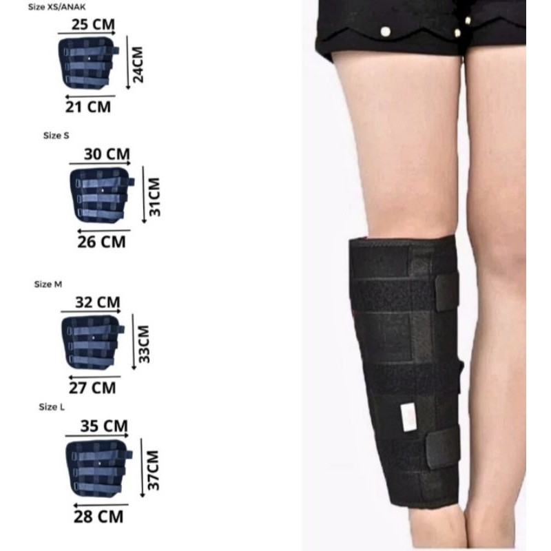 Pelurus Kaki Bengkok/Penahan Kaki Cidera-Patah/Backlab Calf