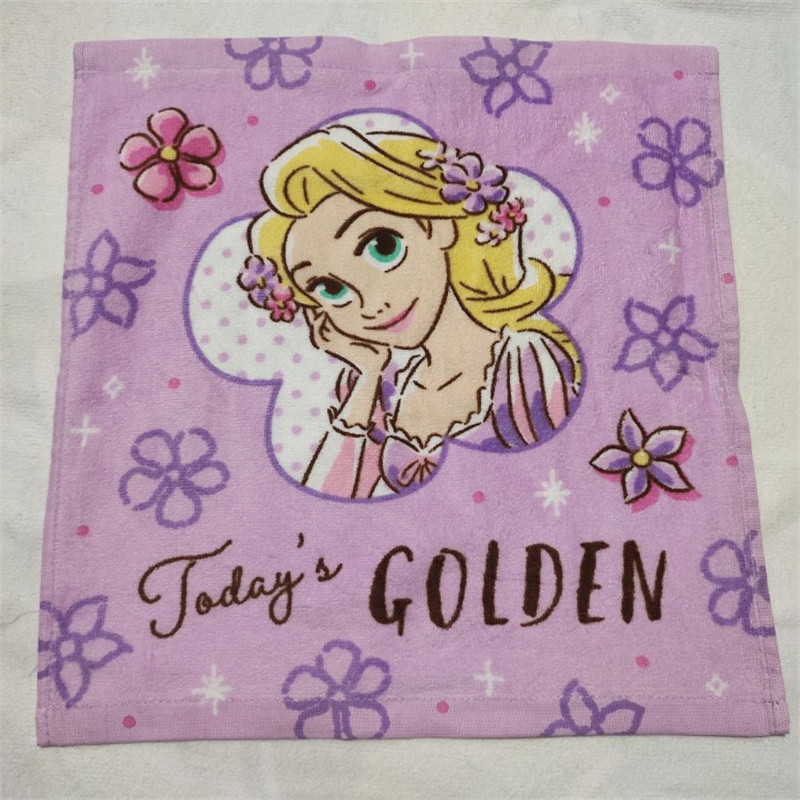 Handuk Kasa Wajah Lucu Kartun Disney Handuk Persegi Sapu Tangan Hadiah Anak Perempuan Putri Duyung K